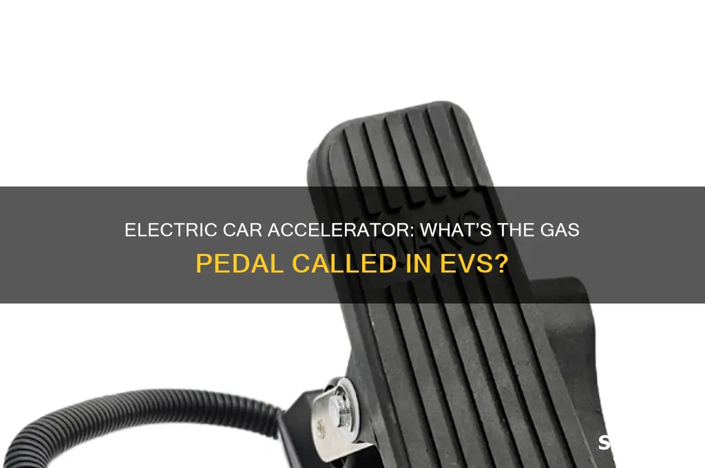 what is the gas pedal called in an electric car