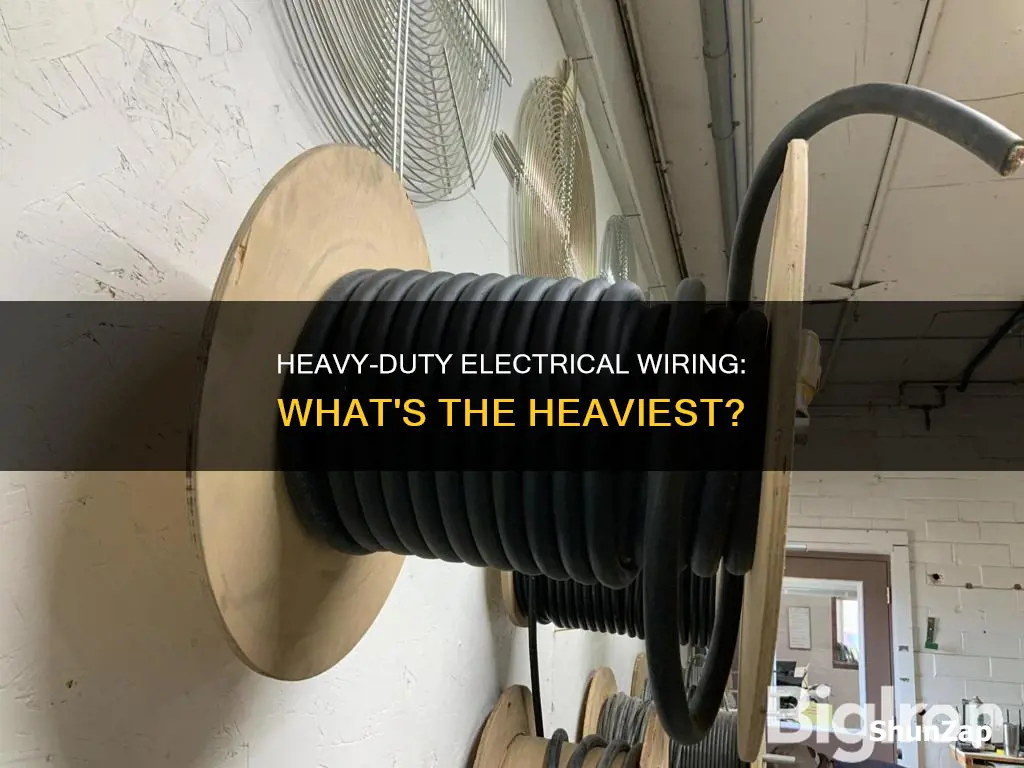 what is the heaviest of electrical wiring