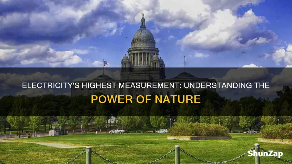 what is the highest measurement for electricity