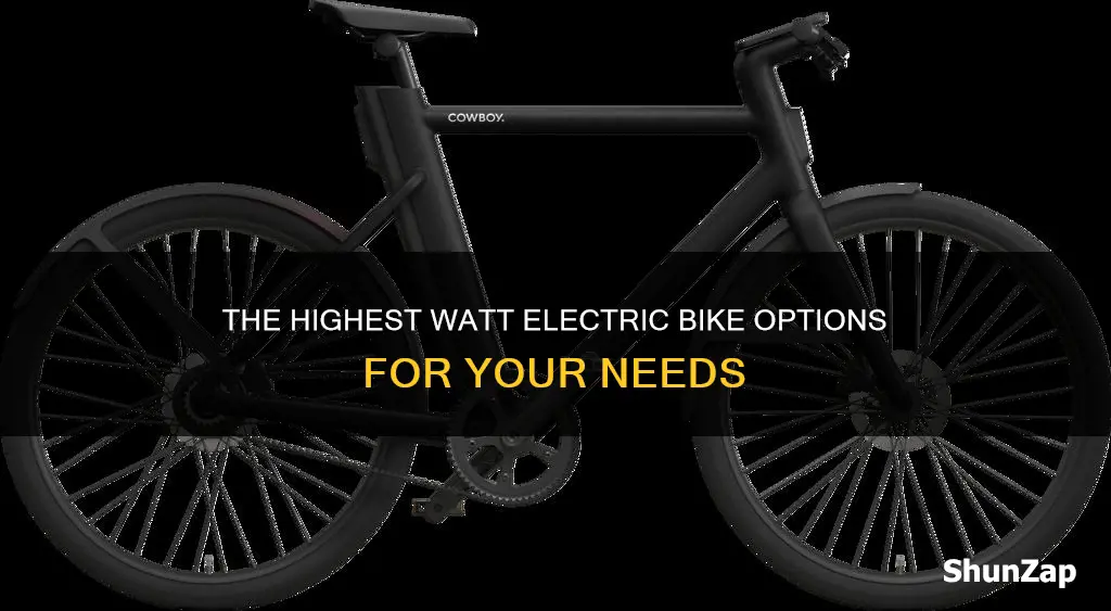 what is the highest watt electric bike