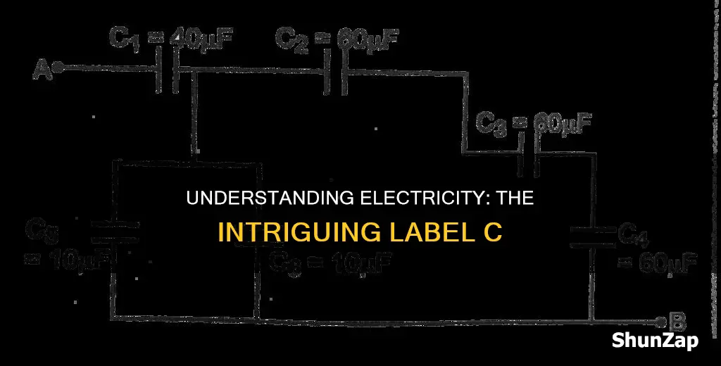 what is the label c in electricity