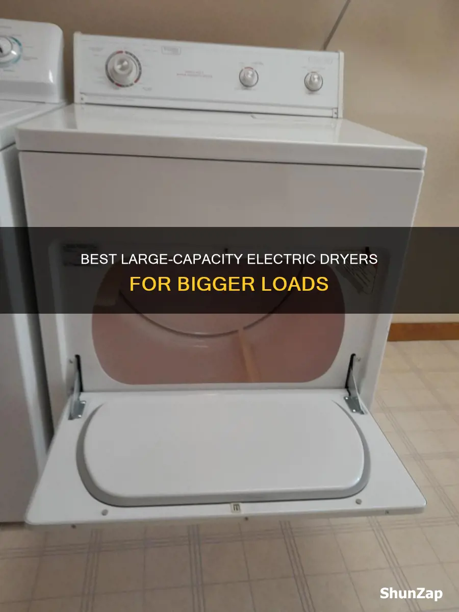 what is the largest capacity electric dryer
