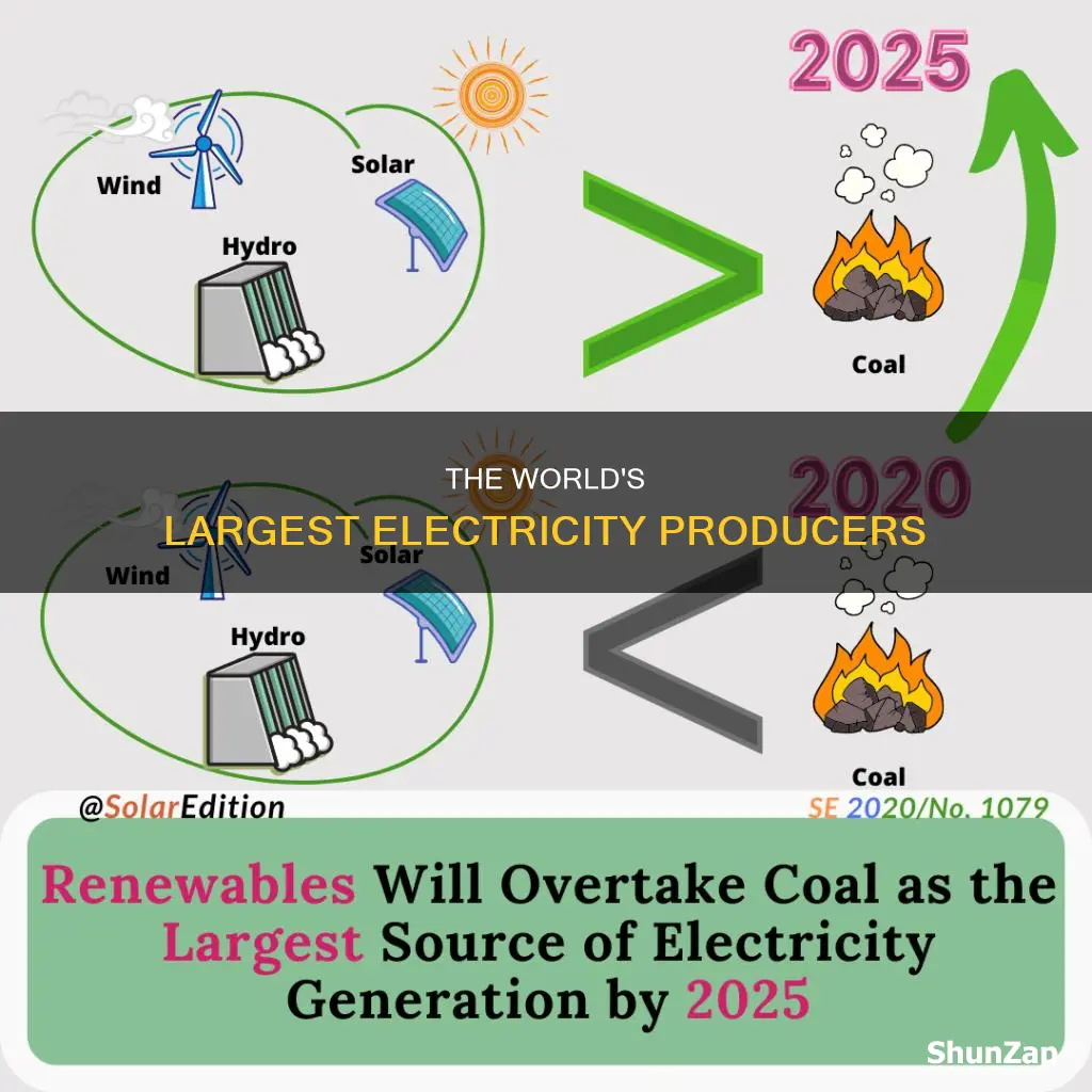what is the largest creators of electricity