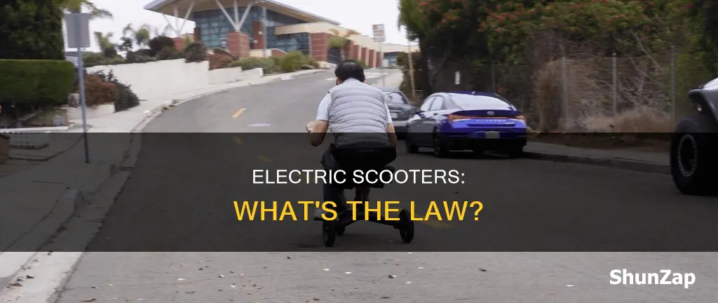 what is the law about electric scooters