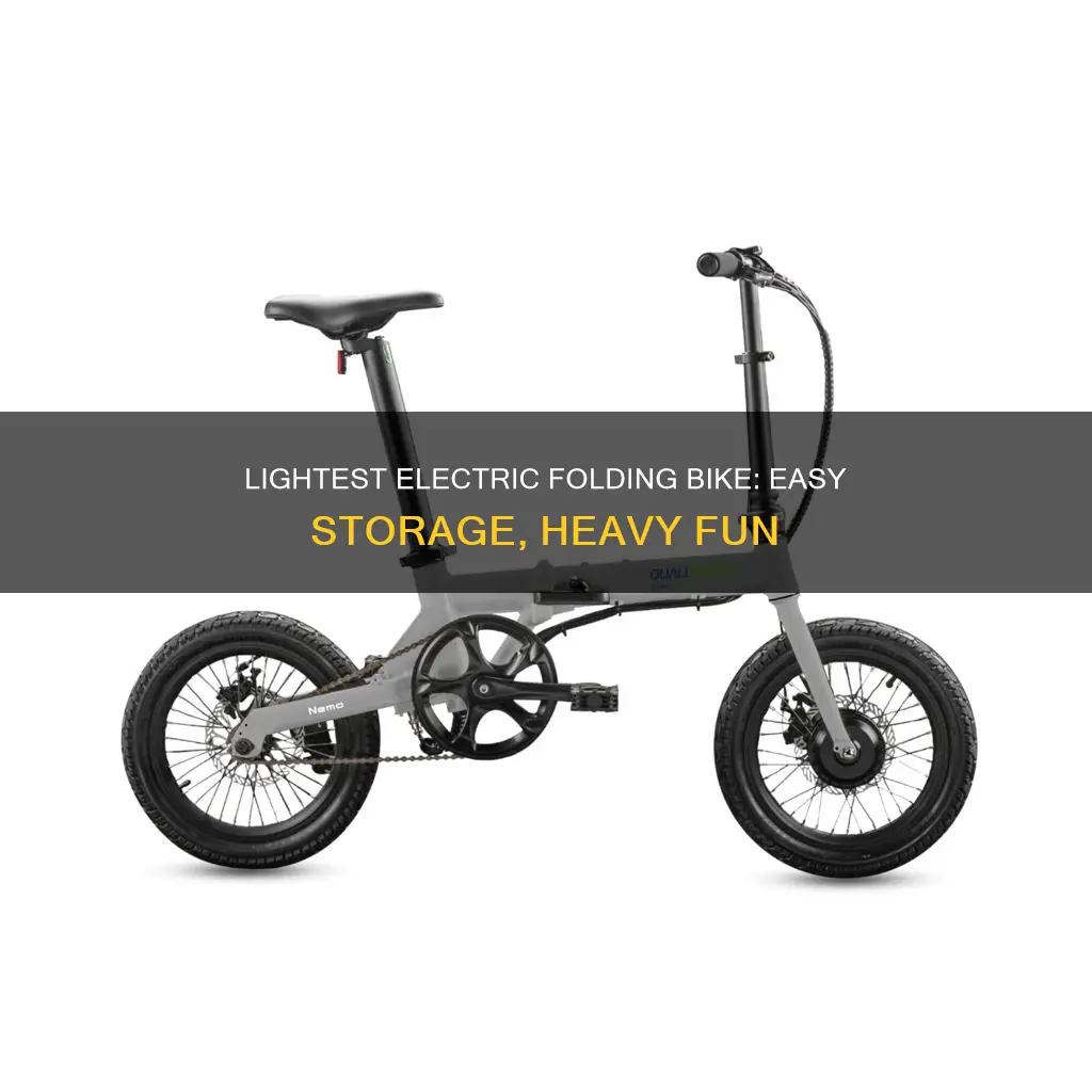 what is the lightest electric folding bike