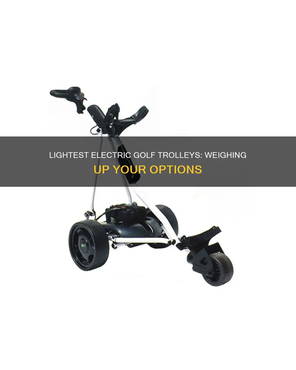what is the lightest electric golf trolley