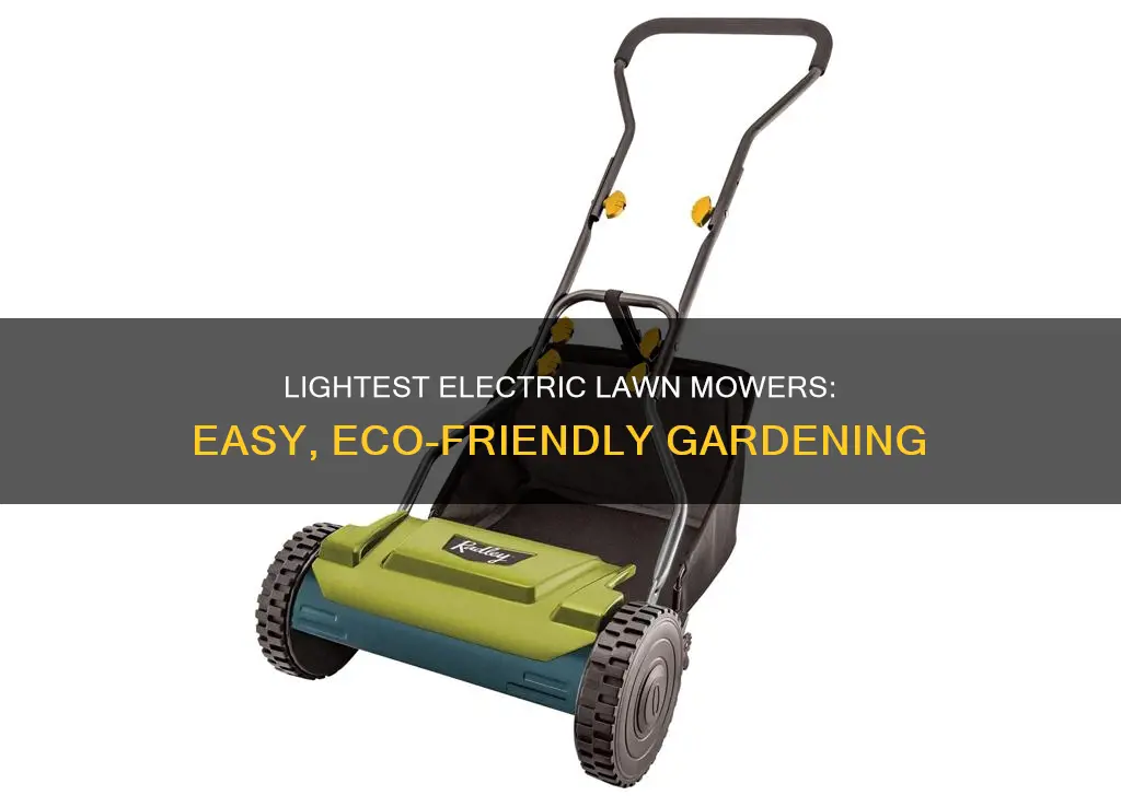 what is the lightest electric lawn mower
