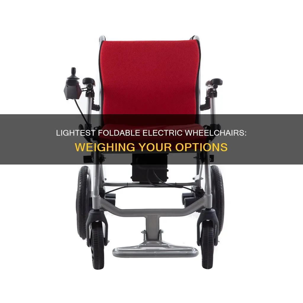 what is the lightest foldable electric wheelchair