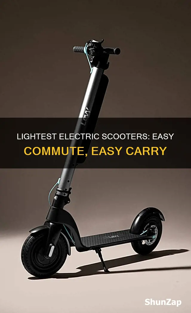 what is the lightest weight electric scooter