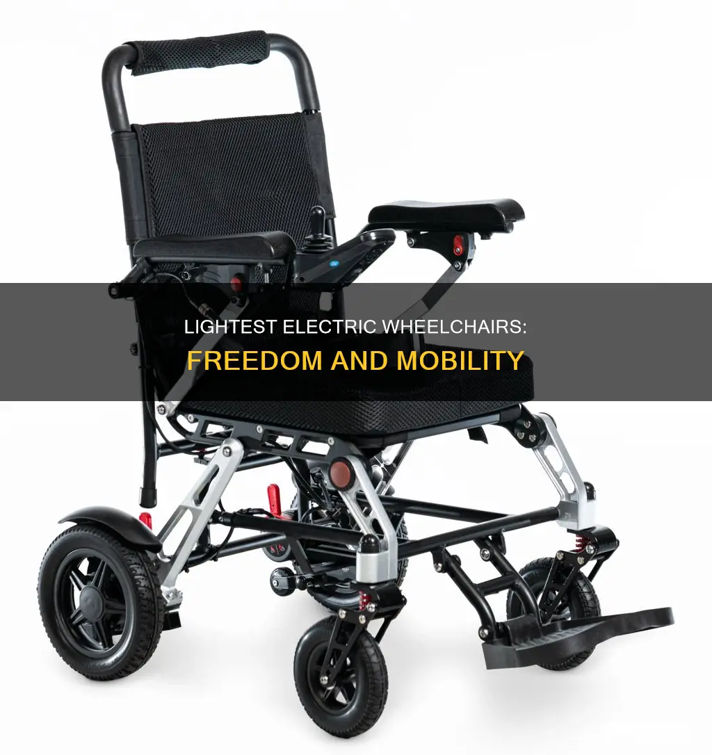 what is the lightest weight electric wheelchair