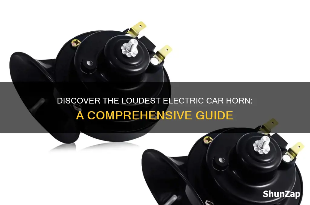 what is the loudest electric car horn