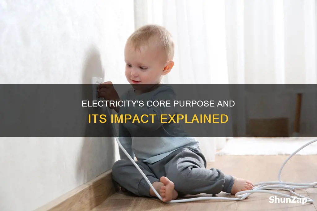 what is the main purpose of electricity