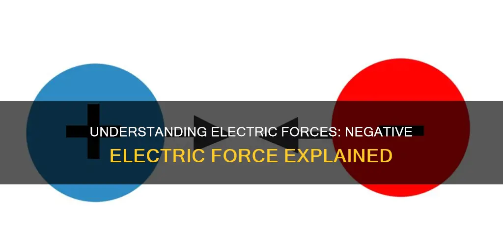what is the meaning of a negative electric force