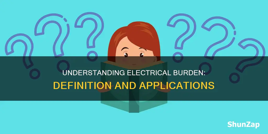 what is the meaning of burden in electrical