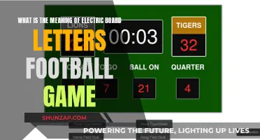 Electric Board Letters: Football's Unique Game