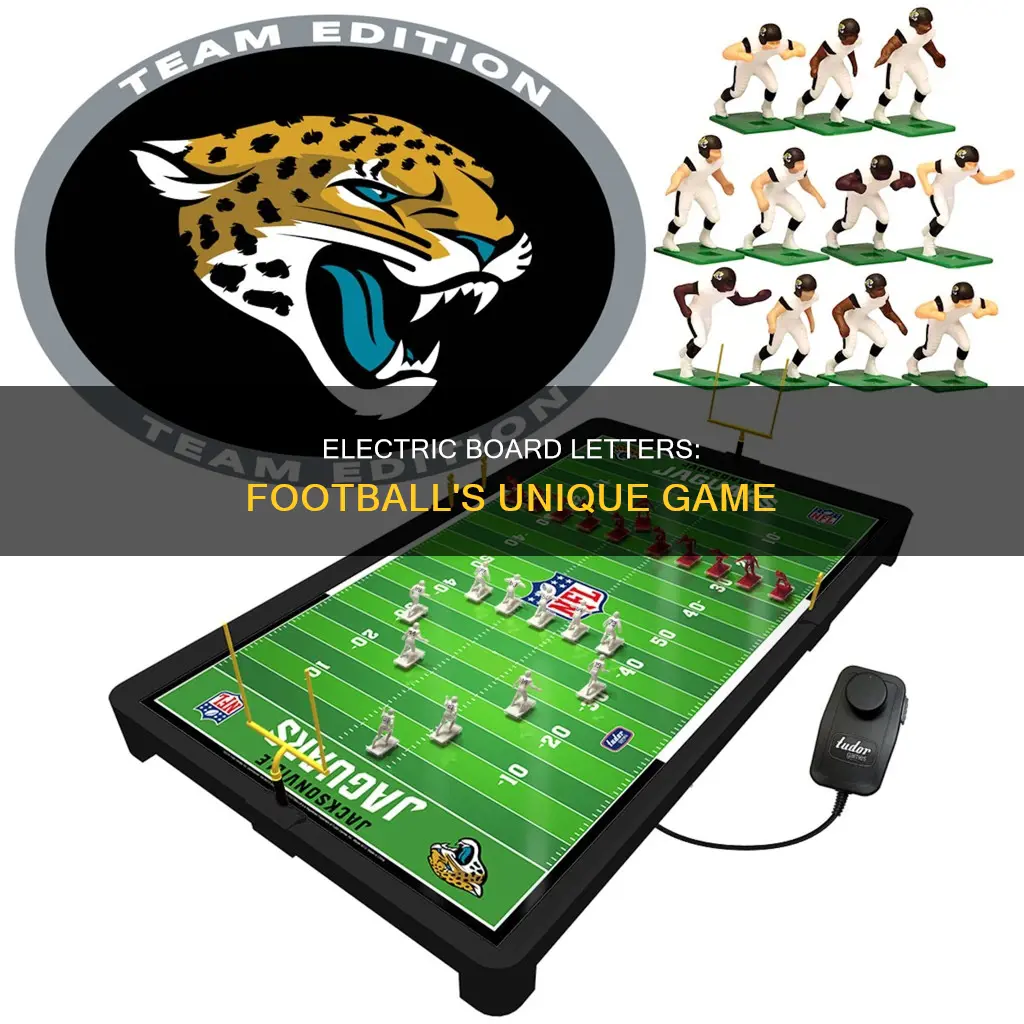 what is the meaning of electric board letters football game