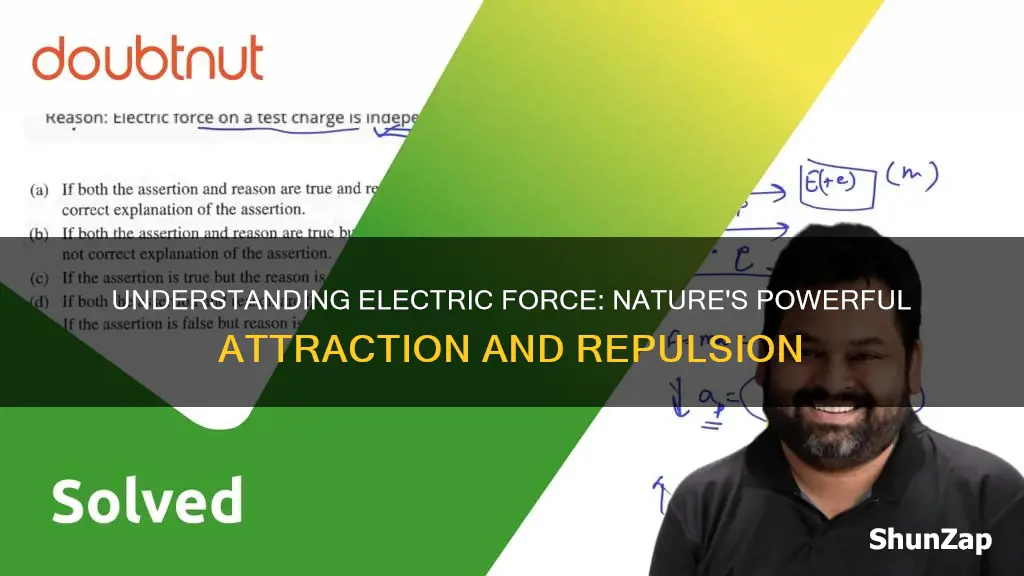 what is the meaning of electric force