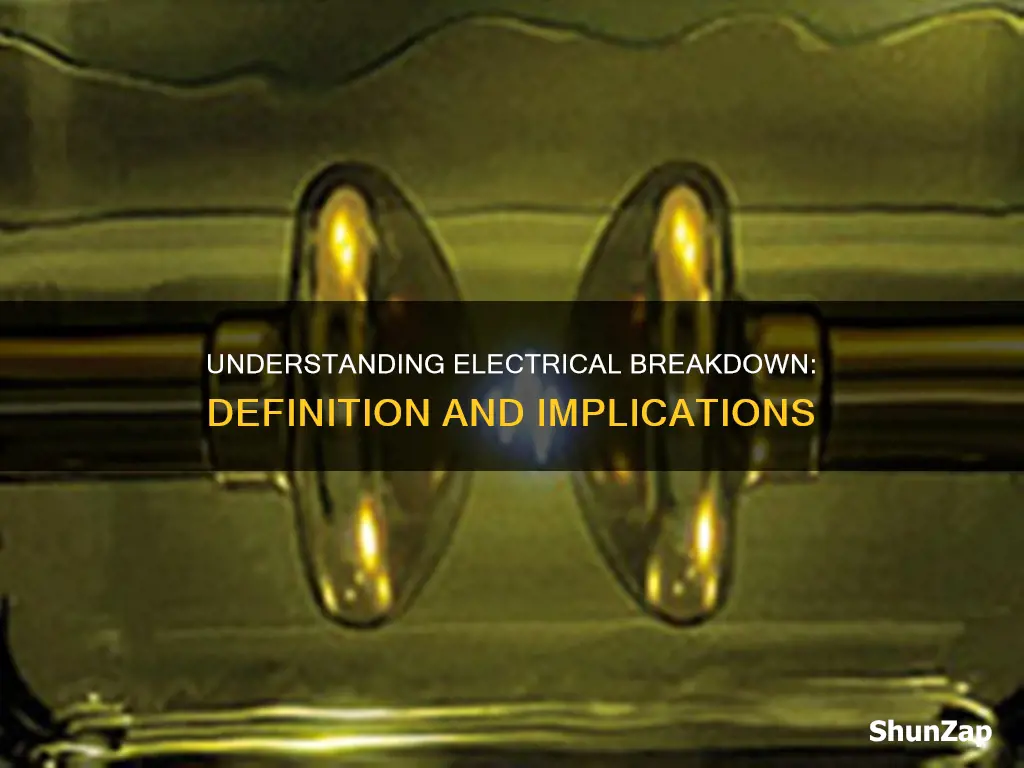 what is the meaning of electrical breakdown