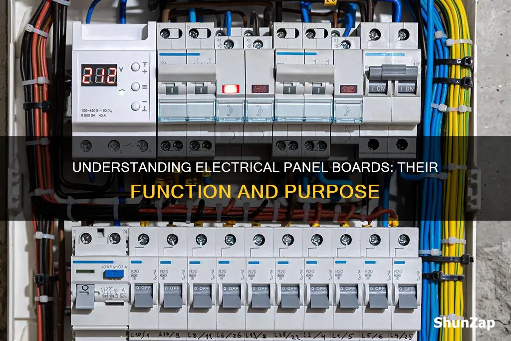 what is the meaning of electrical panel board