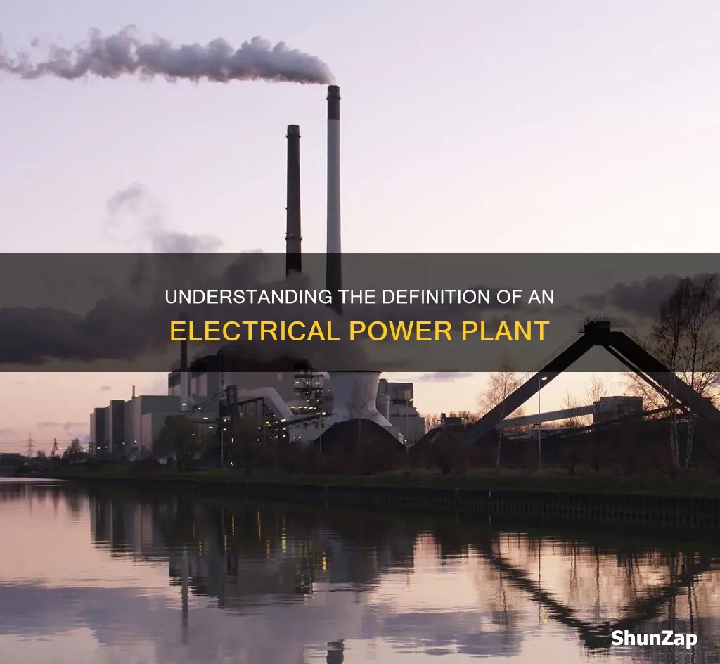 what is the meaning of electrical plant