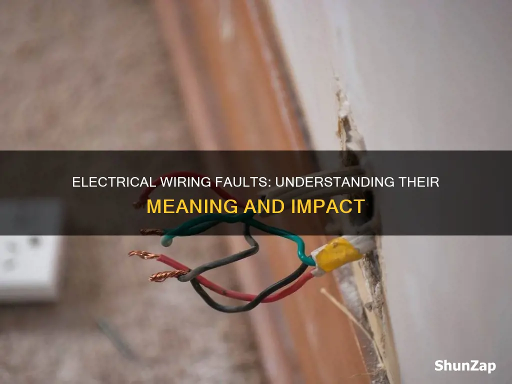 what is the meaning of faulty electrical wiring
