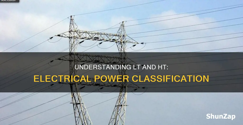what is the meaning of lt and ht in electrical