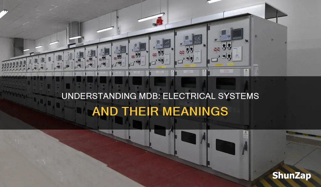 what is the meaning of mdb in electrical