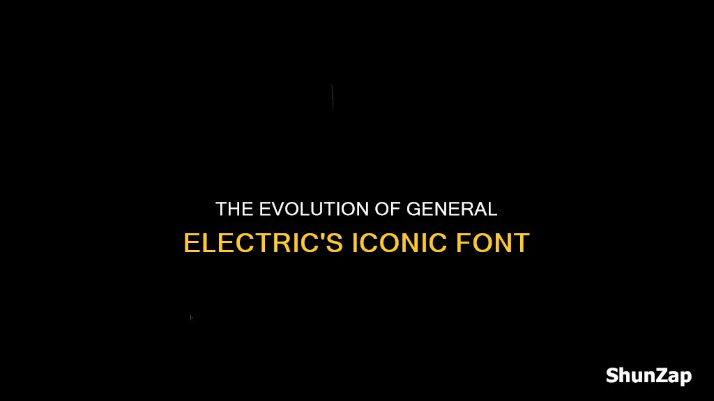 what is the old general electric font