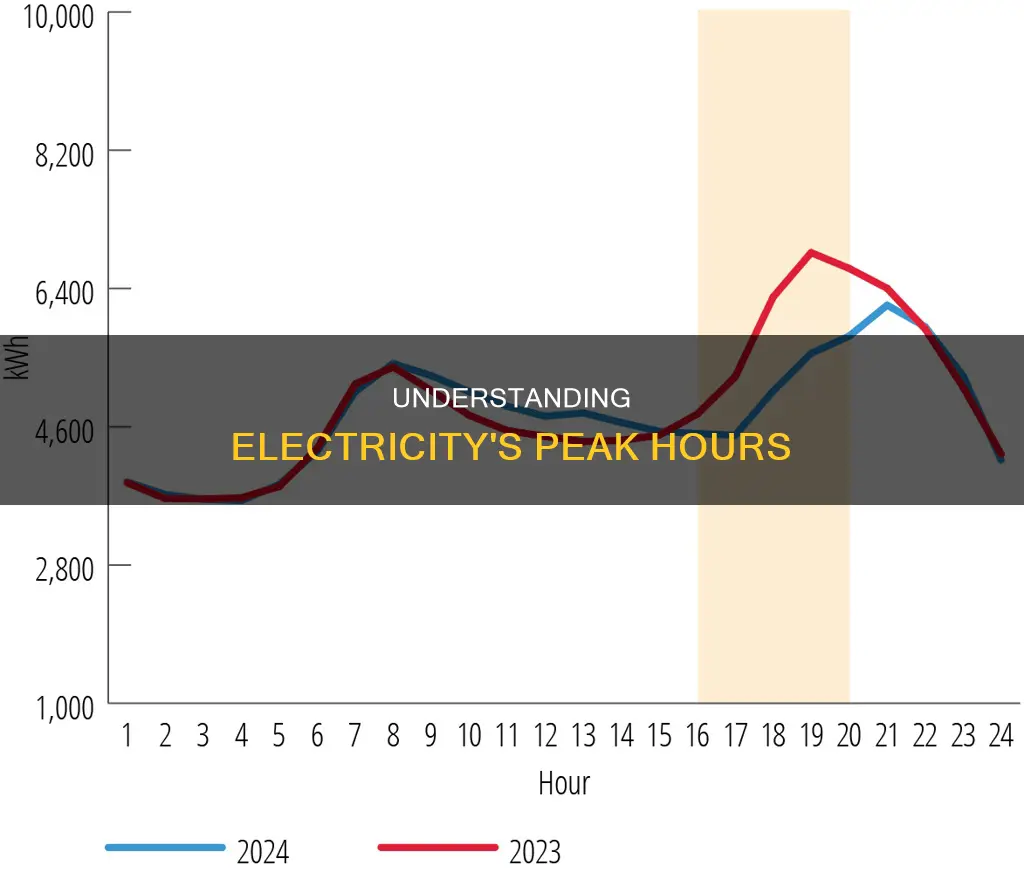 what is the peak hour for electricity
