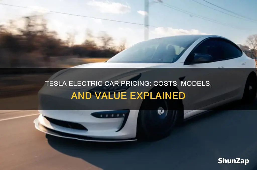 what is the price of a tesla electric car