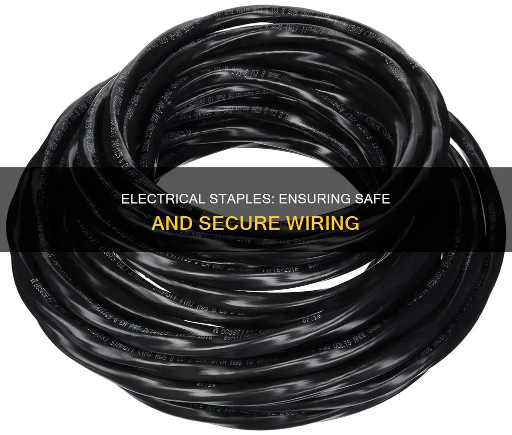 what is the purpose of electrical staples