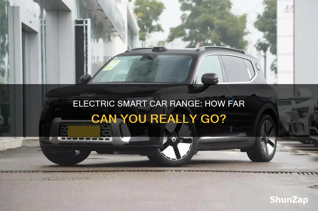 what is the range for a electric smart car