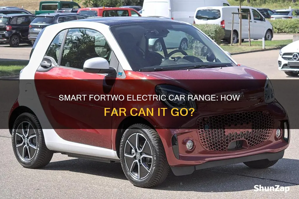 what is the range of a smart fortwo electric car