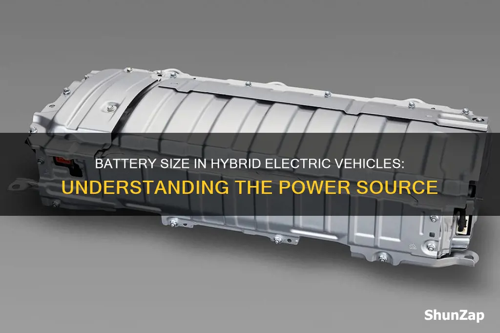 what is the size battery in hybrid electric vehicle