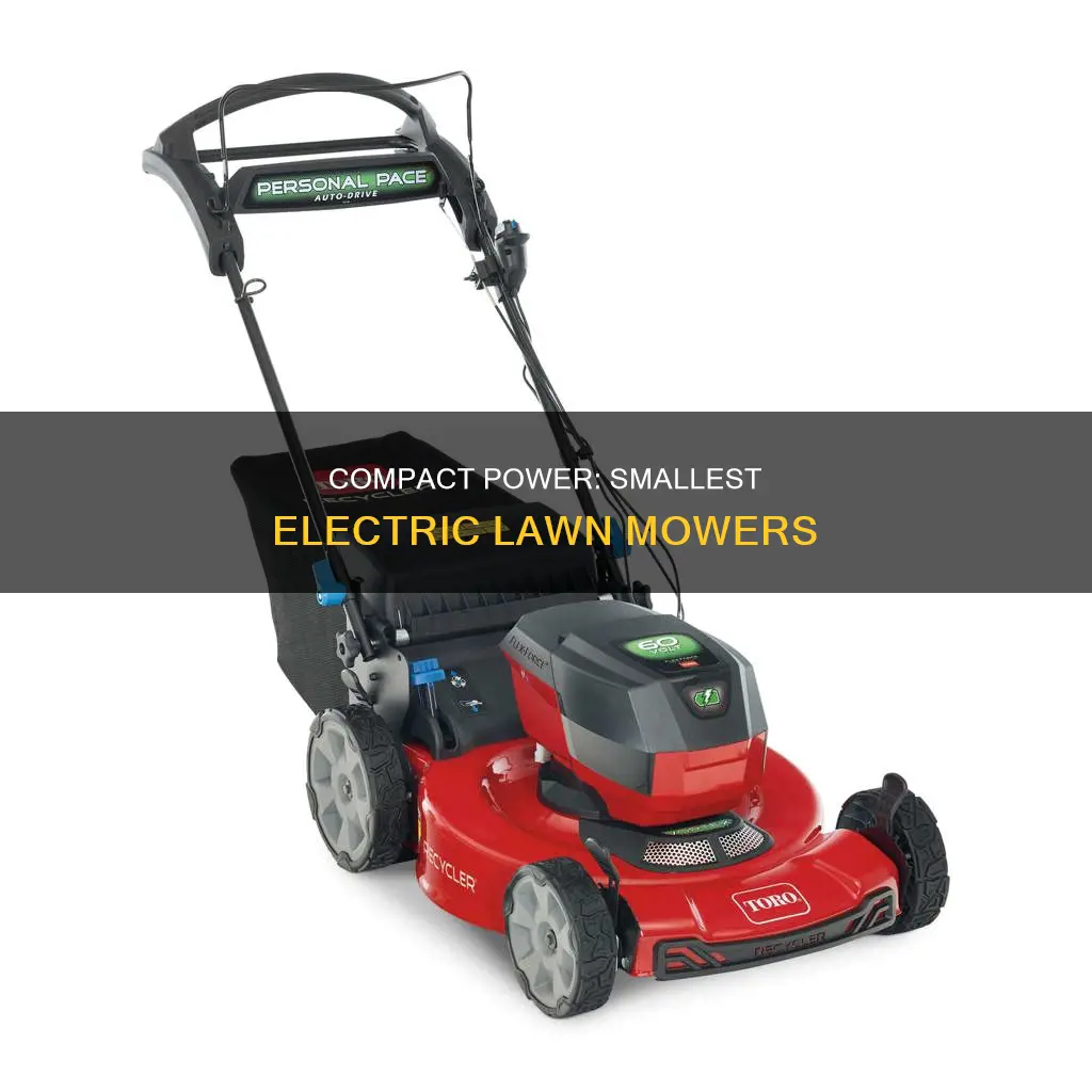 what is the smallest electric lawn mower