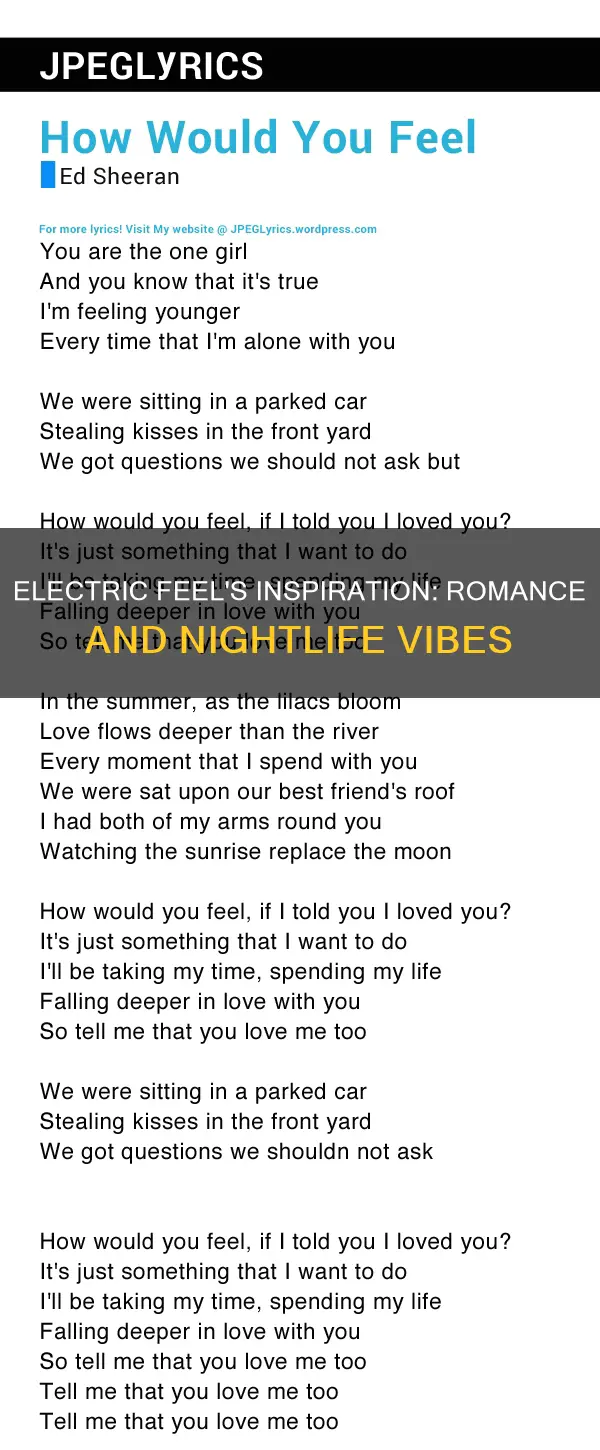 what is the song electric feel about