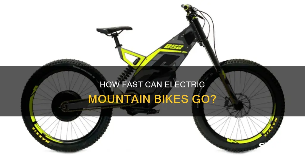 what is the speed of most electric mountain bikes