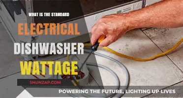 Electrical Dishwasher Wattage: What's the Standard?