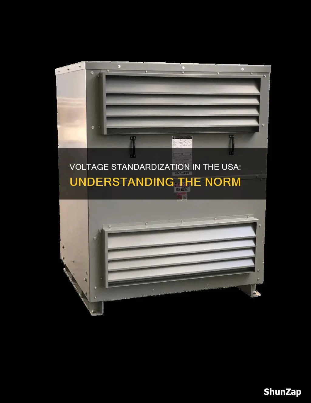 what is the standard voltage in usa