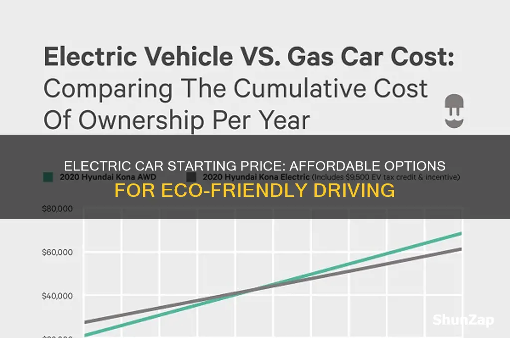 what is the starting price of an electric car