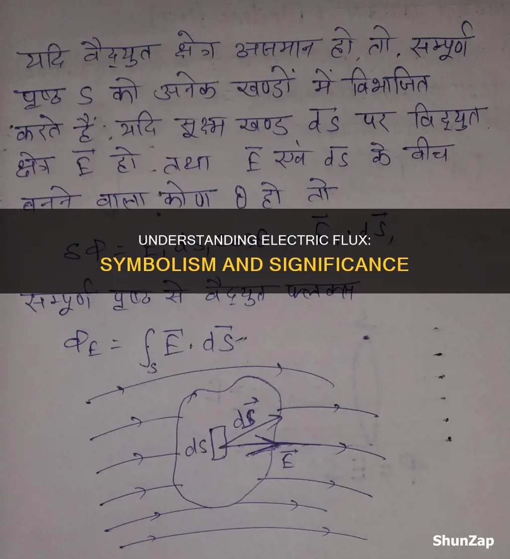 what is the symbol for electric flux