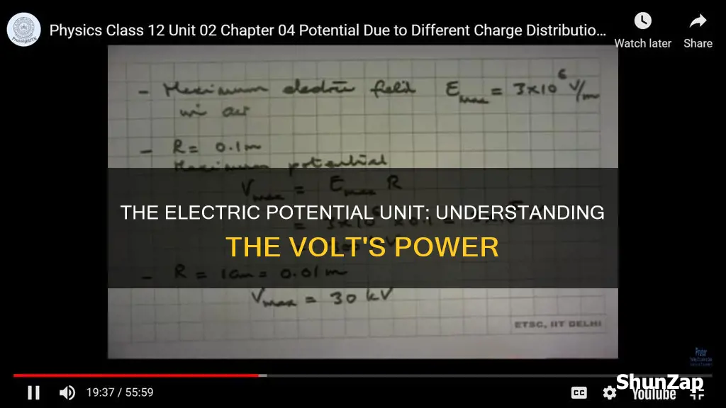 what is the unit of electric potential