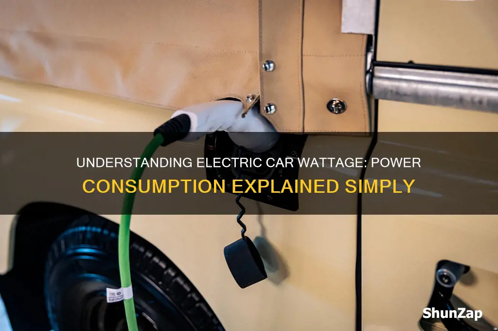 what is the wattage used on electric cars