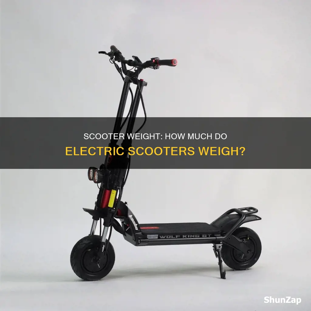 what is the weight of electric scooter