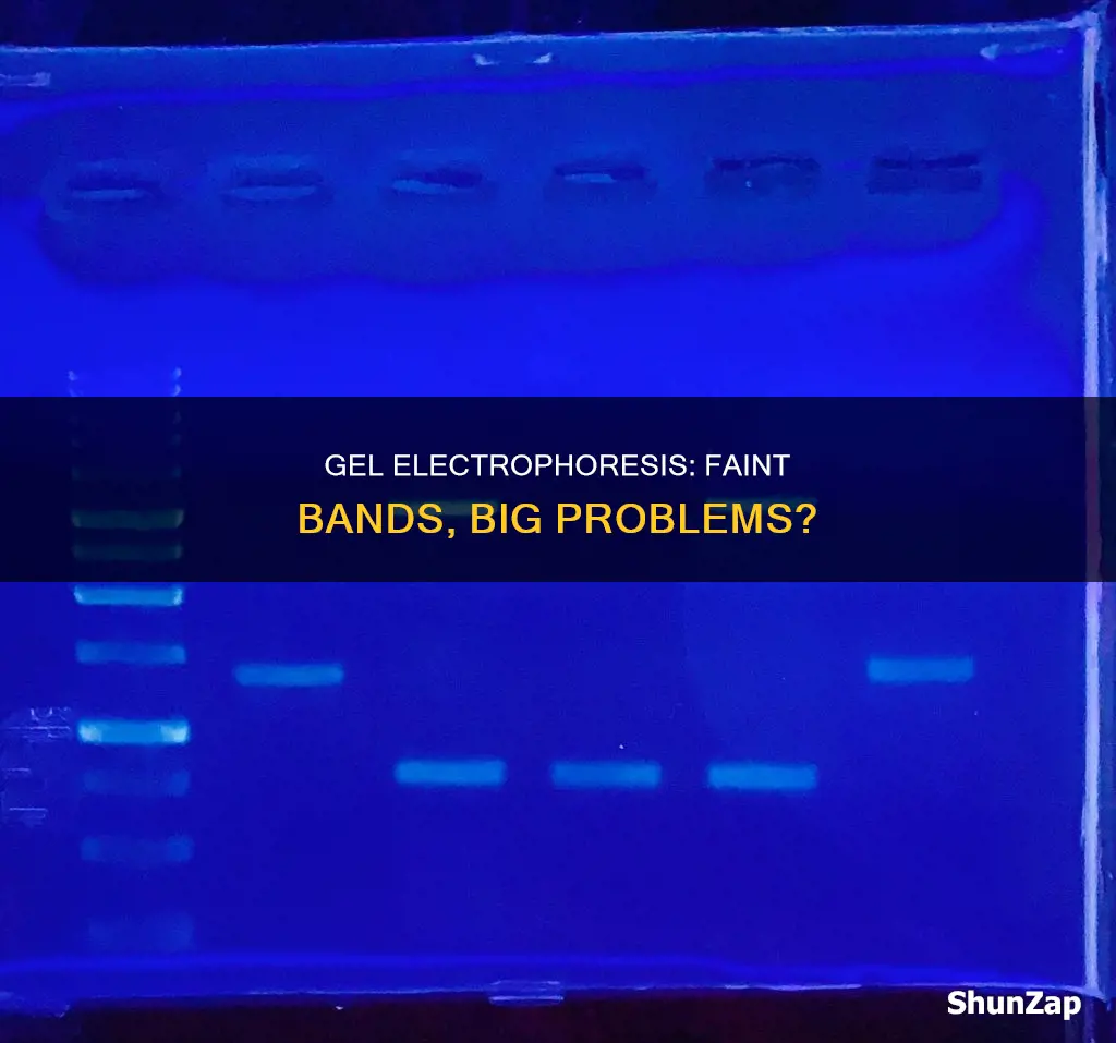 what is two faint bands gel electro