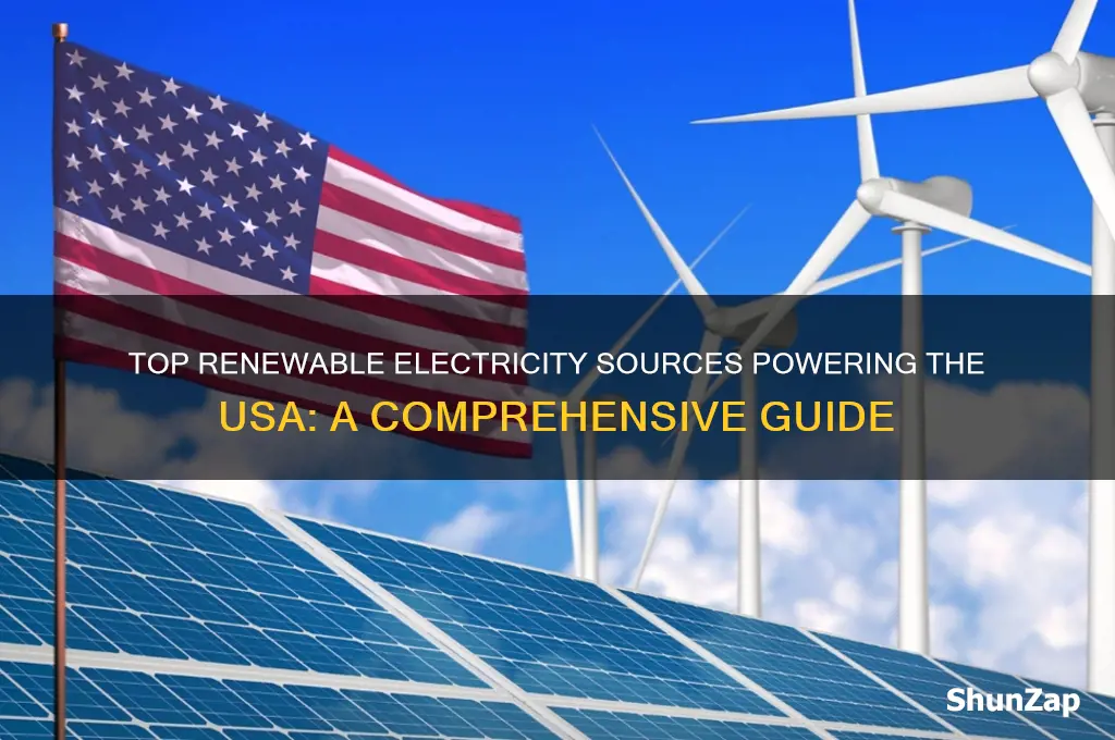 what is usa most used renewable electricity