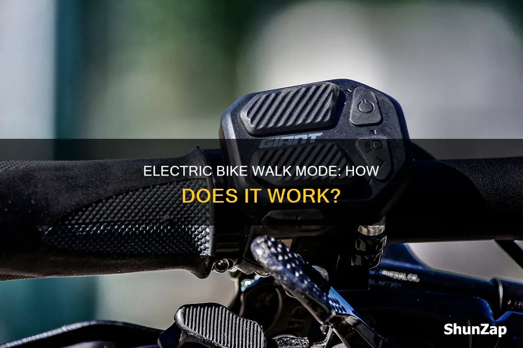 what is walk mode on an electric bike