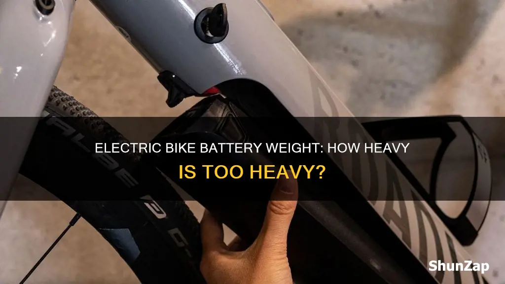 what is weight of electric bike battery