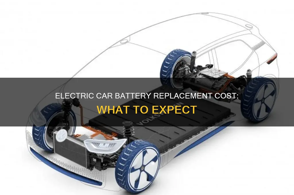 what isthe cost to replace barttery in electric cars