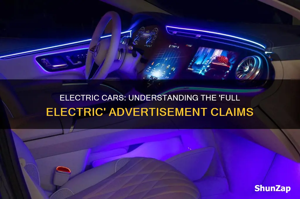 what it means when ad says full electric